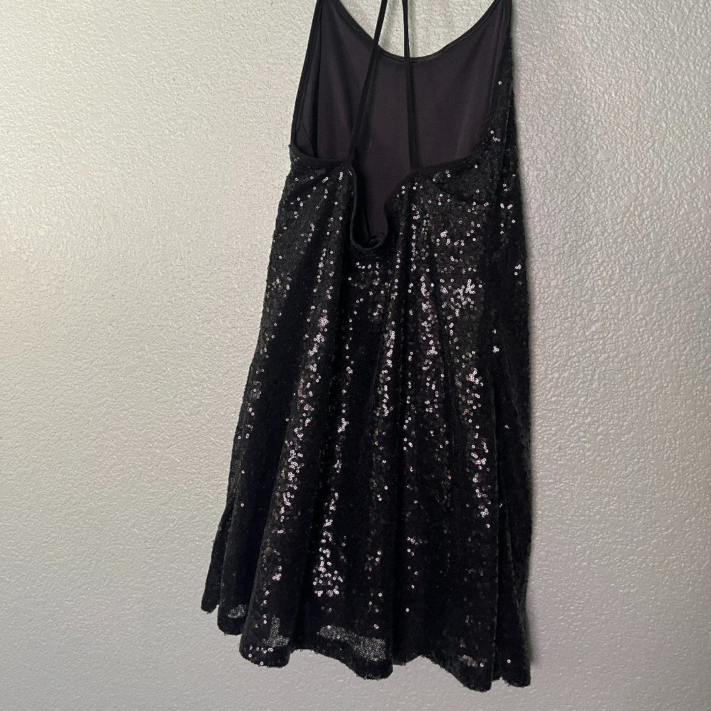 Black Sequin Dress